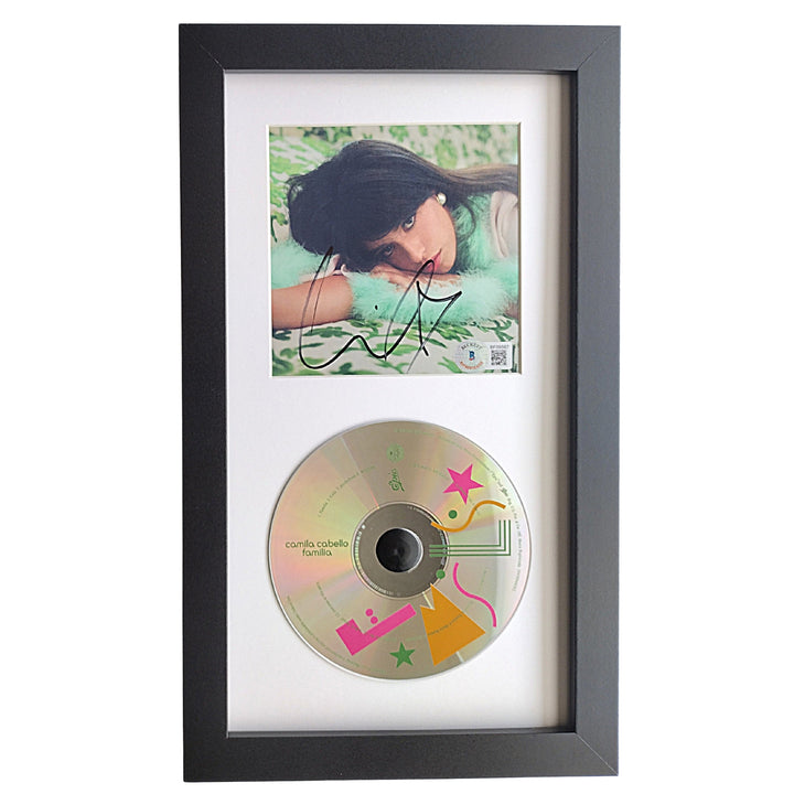 Camila Cabello Signed Familia CD Cover Framed Matted Wall Display Beckett Certified