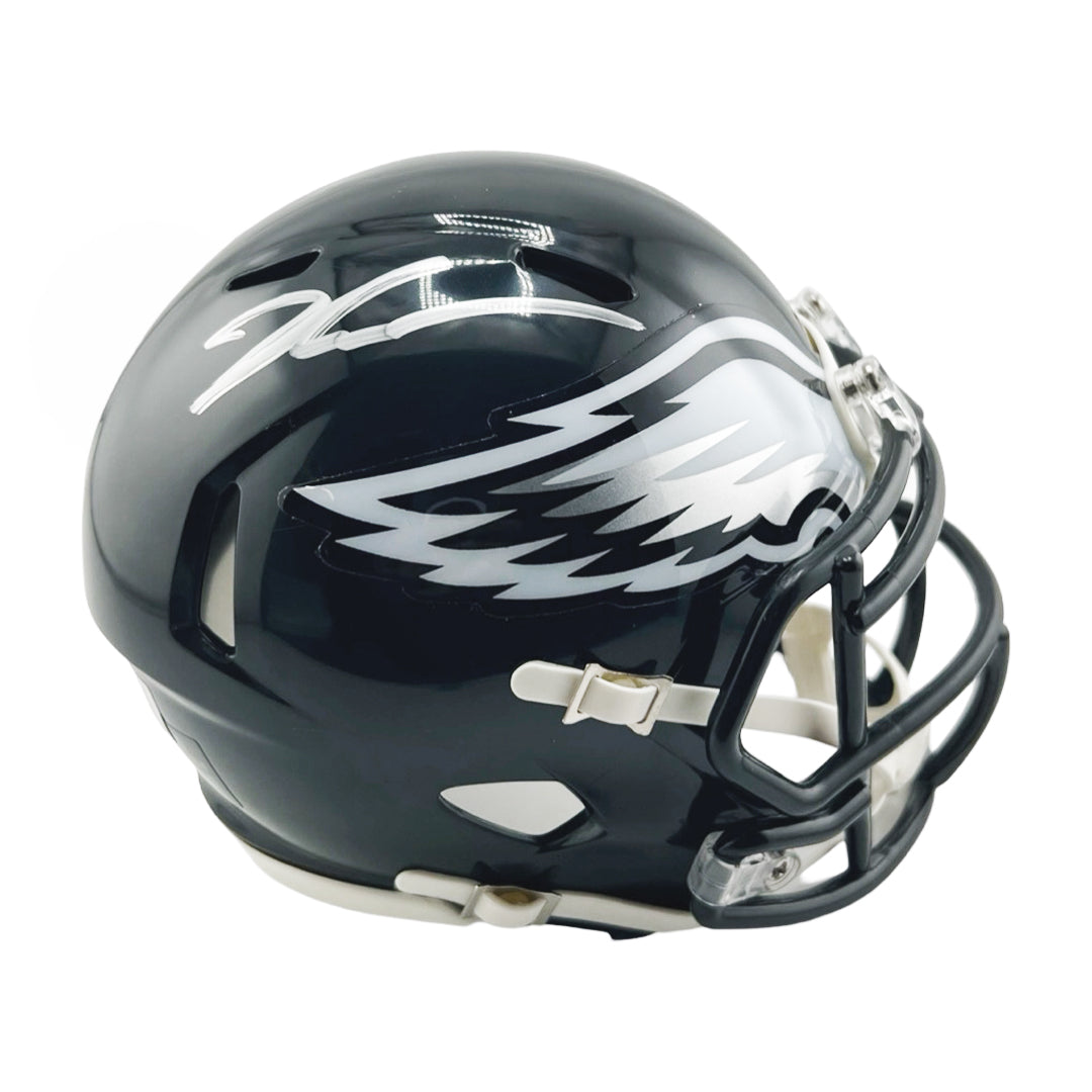 Jalen Carter Signed Philadelphia Eagles Alt 2022 Speed Mini Football Helmet (Beckett)