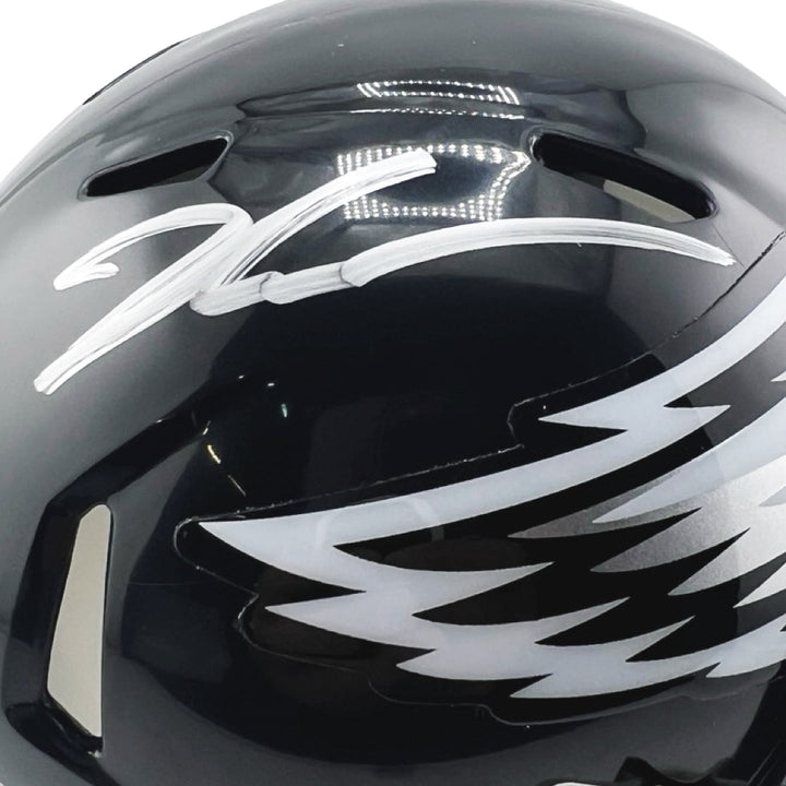 Jalen Carter Signed Philadelphia Eagles Alt 2022 Speed Mini Football Helmet (Beckett)