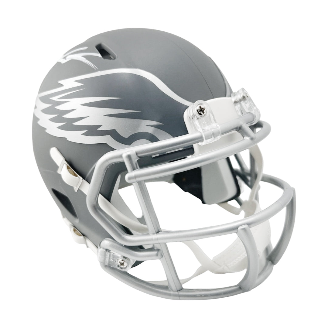 Jalen Carter Signed Philadelphia Eagles Slate Alternate Speed Mini Football Helmet (Beckett)