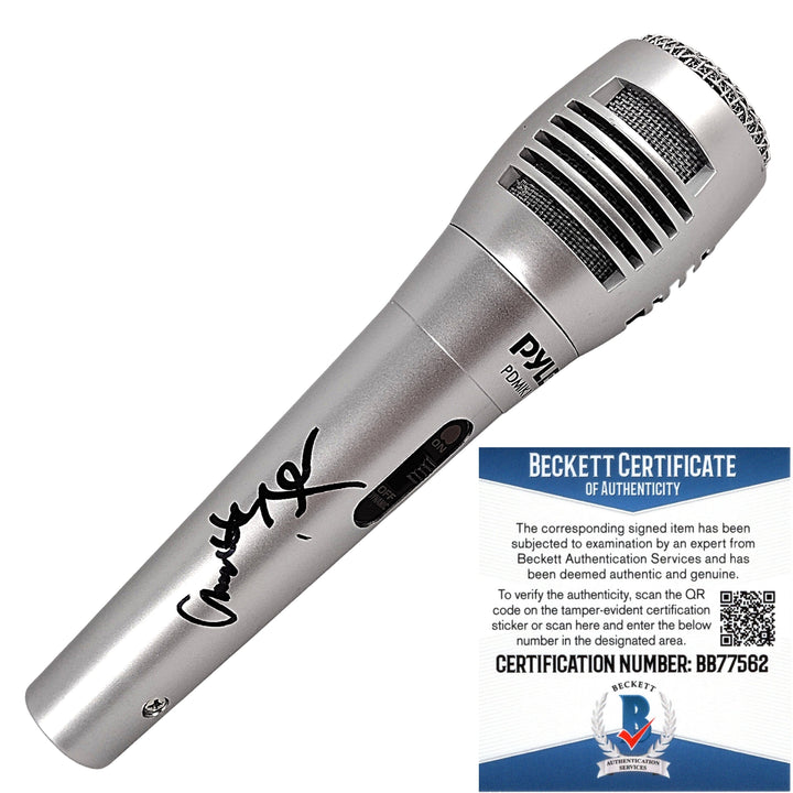 Charlotte Flair Autographed Microphone WWE Women's Champion Beckett Proof