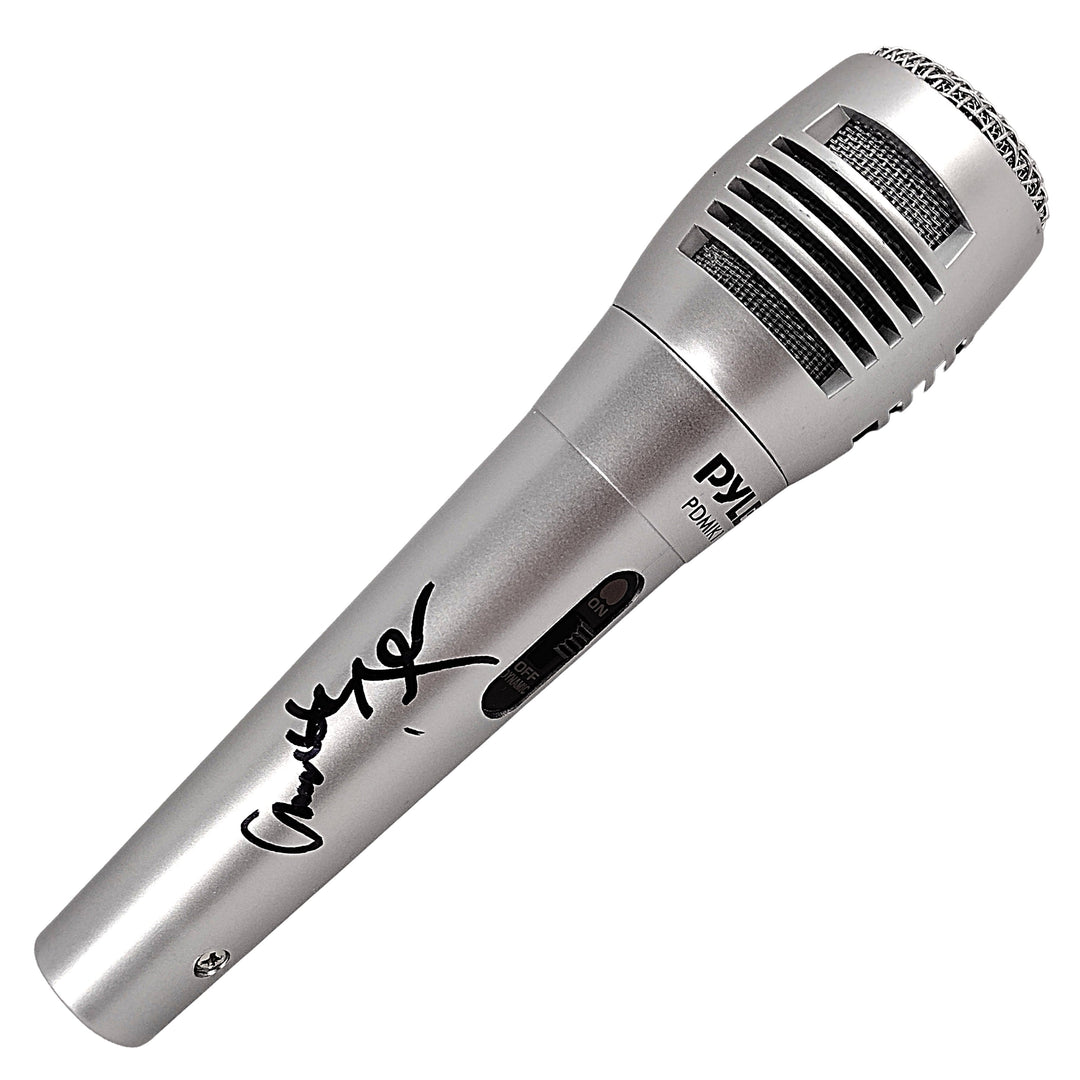 Charlotte Flair Autographed Microphone WWE Women's Champion Beckett Proof
