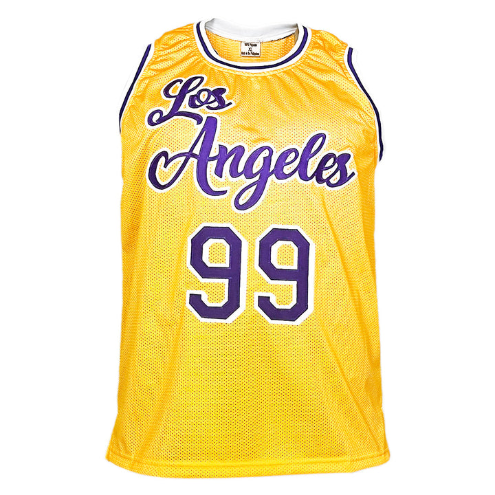 Chevy Chase Fletch Signed Los Angeles Yellow Basketball Jersey (Beckett)