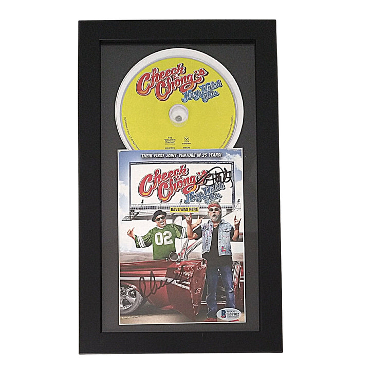 Cheech and Chong Autographed Hey Watch This DVD Cover Framed Beckett BAS S38702