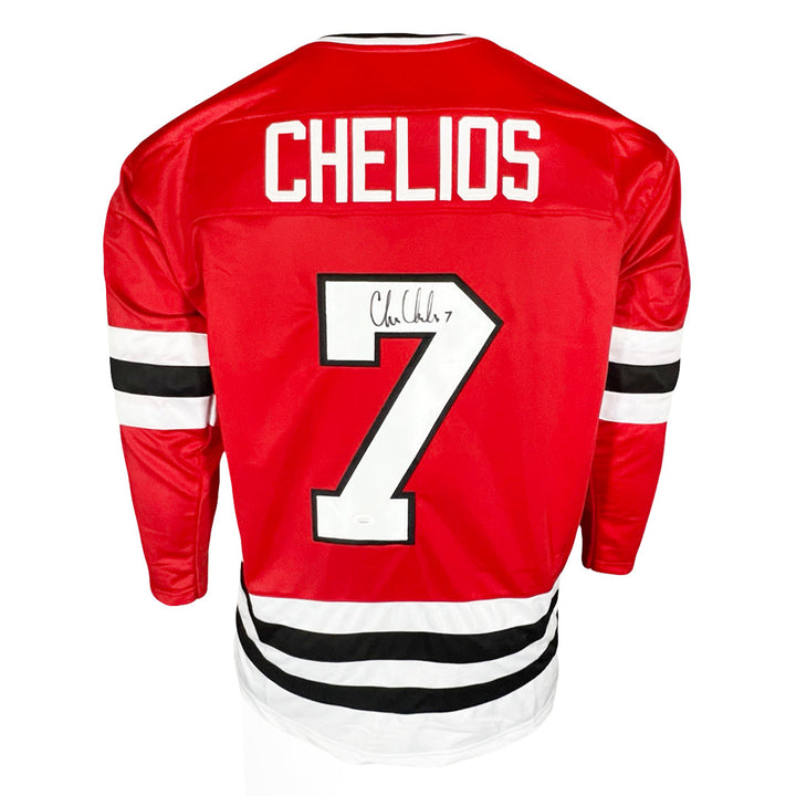 Chris Chelios Signed Chicago Red Hockey Jersey (JSA)