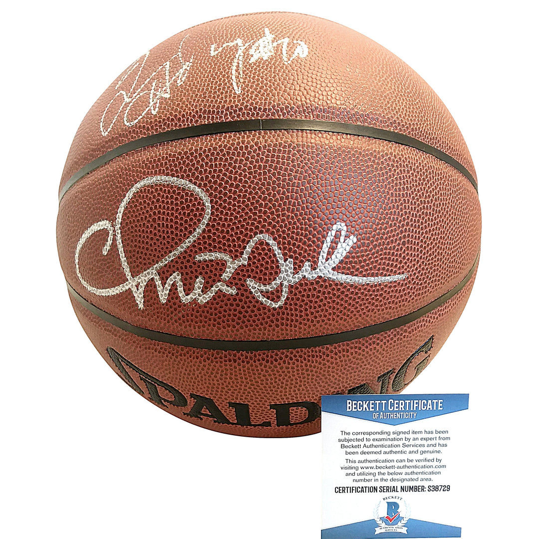 Chris Mullin and Tim Hardaway Signed NBA Basketball, Golden State Warriors, Proof, Beckett