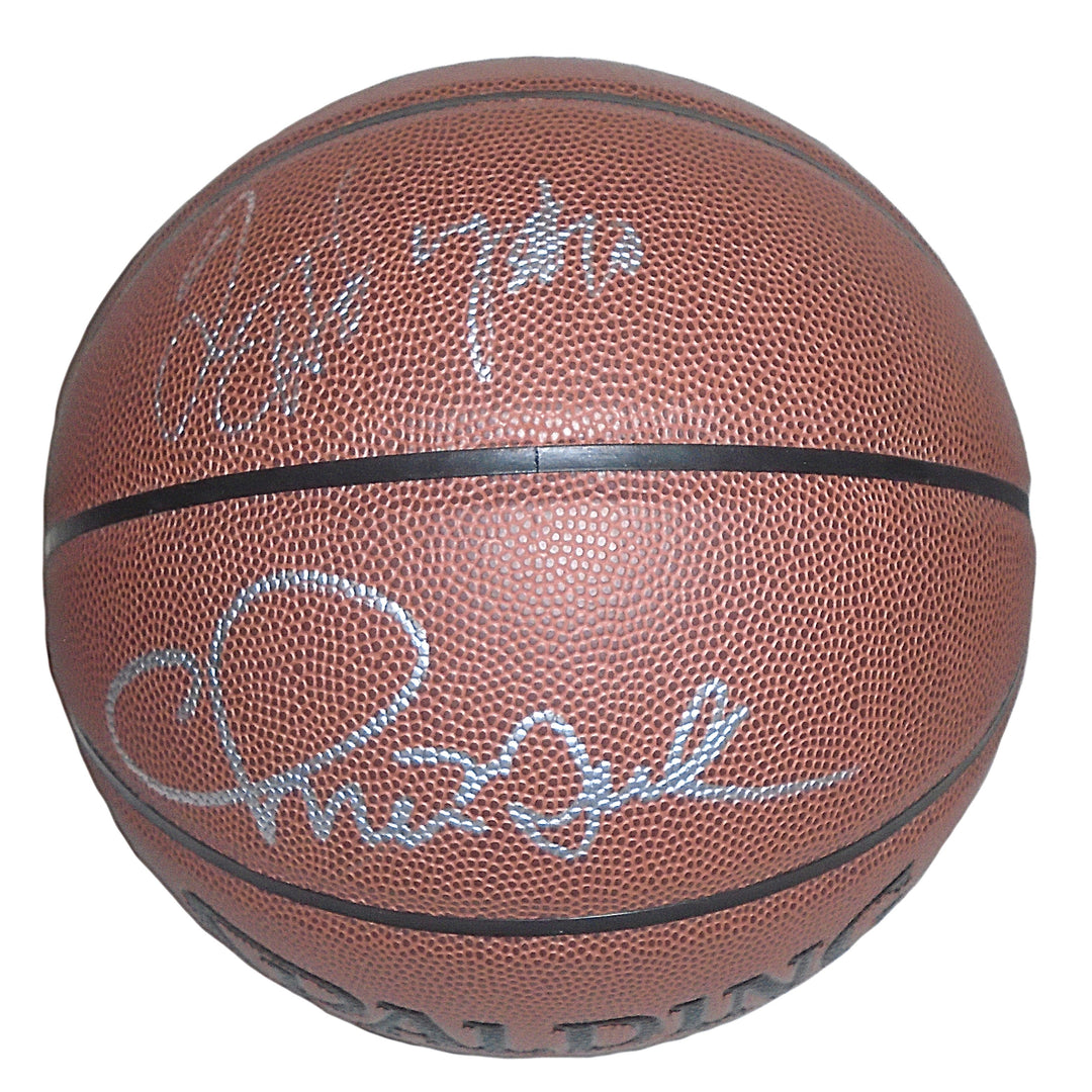Chris Mullin and Tim Hardaway Signed NBA Basketball, Golden State Warriors, Proof, Beckett