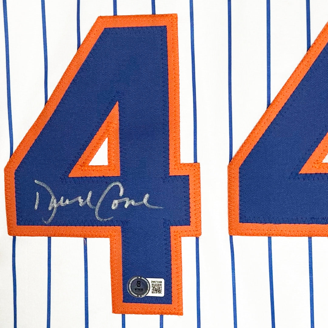 David Cone Signed New York Pinstripe Baseball Jersey (Beckett)