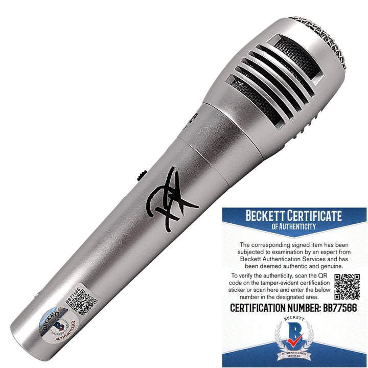 Damian Priest Signed Microphone WWE United States Wrestling Champion Beckett Proof