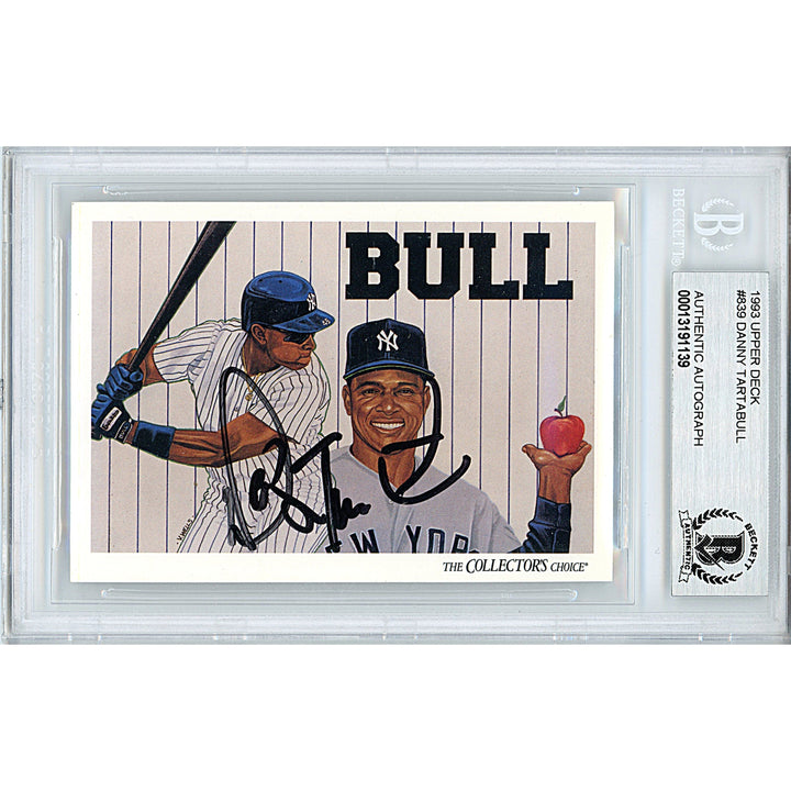 Danny Tartabull Autographed New York Yankees 1993 Upper Deck Baseball Card Beckett
