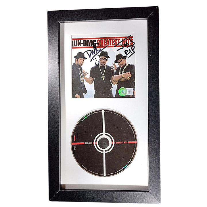 Darryl McDaniels Signed Run-D.M.C. Greatest Hits CD Booklet Framed Display Beckett