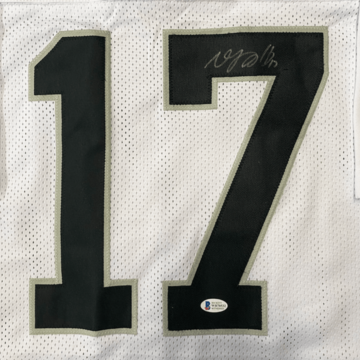 Davante Adams Signed Las Vegas White Football Jersey (Beckett)