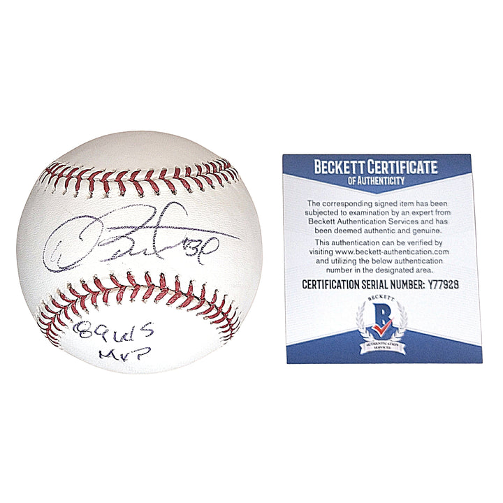 Dave Stewart Signed Rawlings ROMLB Major League Baseball, Oakland Athletics, Beckett BAS