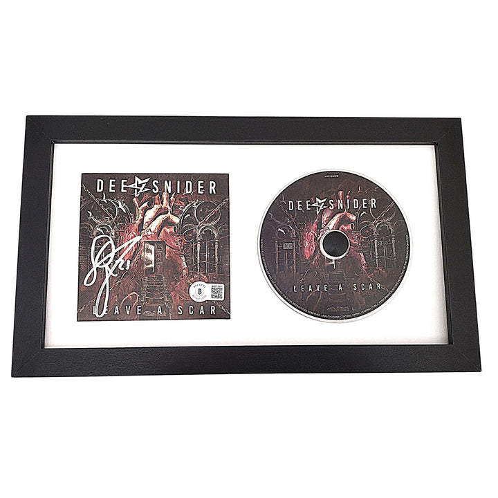 Dee Snider Autographed Leave A Scar CD Booklet Framed Matted Beckett