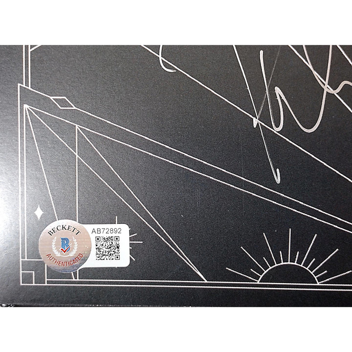 Def Leppard Signed Diamond Star Halos Vinyl Record Album Flat Beckett Authentic Auto COA