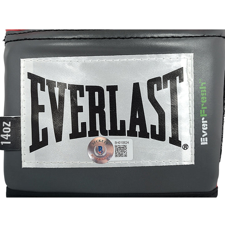 Demarcus Chop Chop Corley Signed Everlast Red Boxing Glove Proof Photo Beckett COA