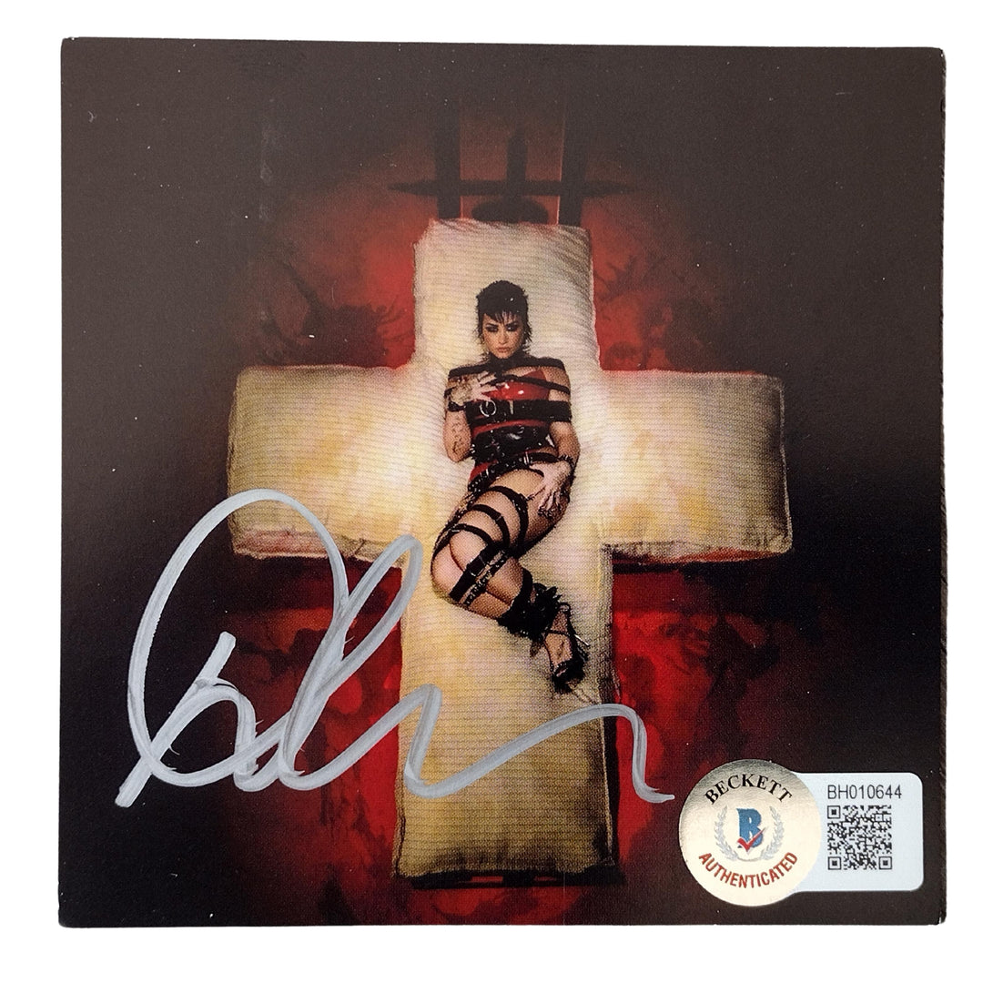 Demi Lovato Autographed Holy Fvck CD Cover Insert Beckett Certified Authentic Auto