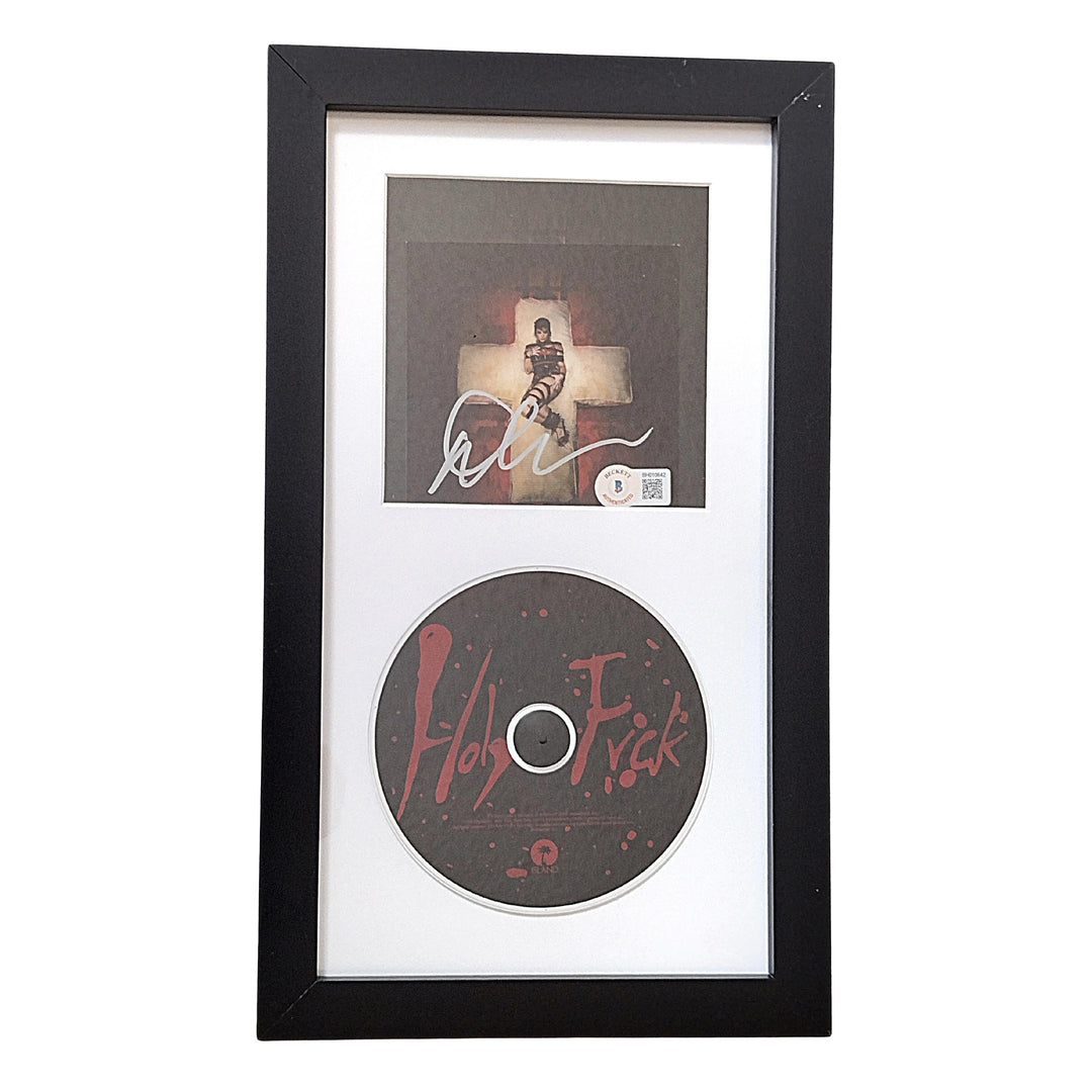 Demi Lovato Autographed Holy Fvck CD Booklet Framed Matted Display Beckett