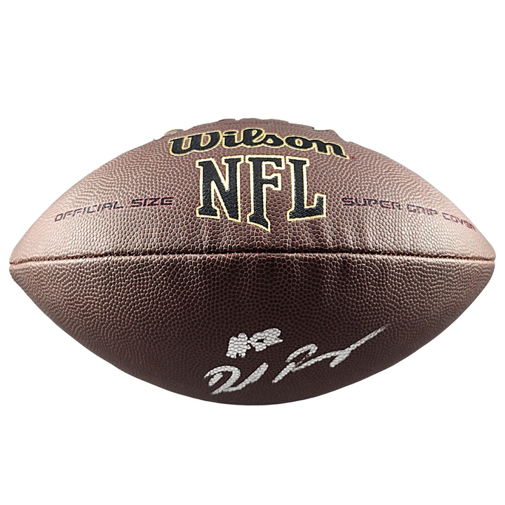 Denzel Perryman Signed NFL Football, Los Angeles Chargers, Las Vegas Raiders, Beckett COA