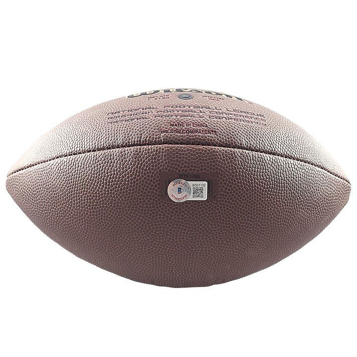 Denzel Perryman Signed NFL Football, Los Angeles Chargers, Las Vegas Raiders, Beckett COA
