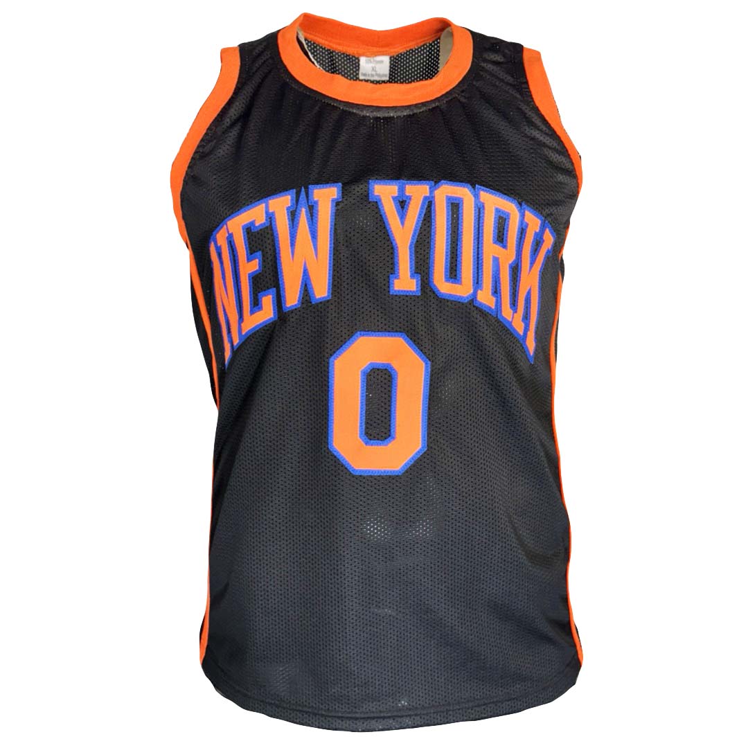 Donte DiVincenzo Signed New York Black Basketball Jersey (Beckett)