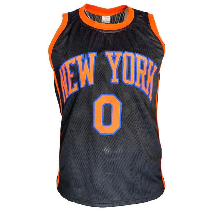 Donte DiVincenzo Signed New York Black Basketball Jersey (Beckett)