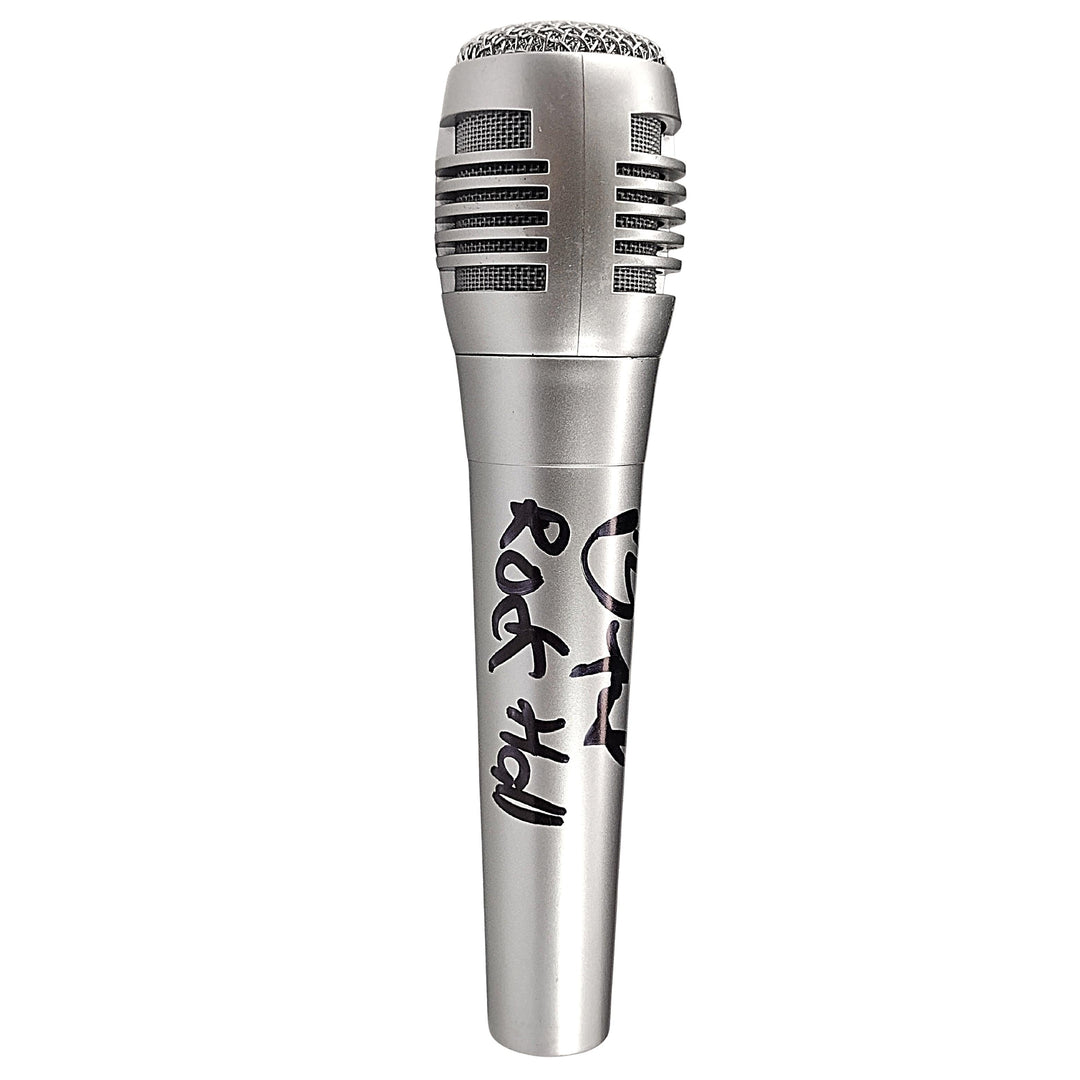 DJ Yella Autographed Microphone NWA Rock Hall Inscription Exact Proof Beckett Cert