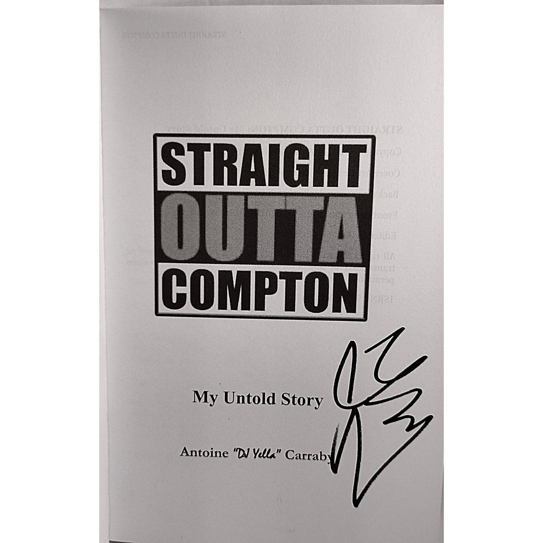 DJ Yella of NWA Signed Straight Outta Compton Paperback First Edition Book Proof Beckett
