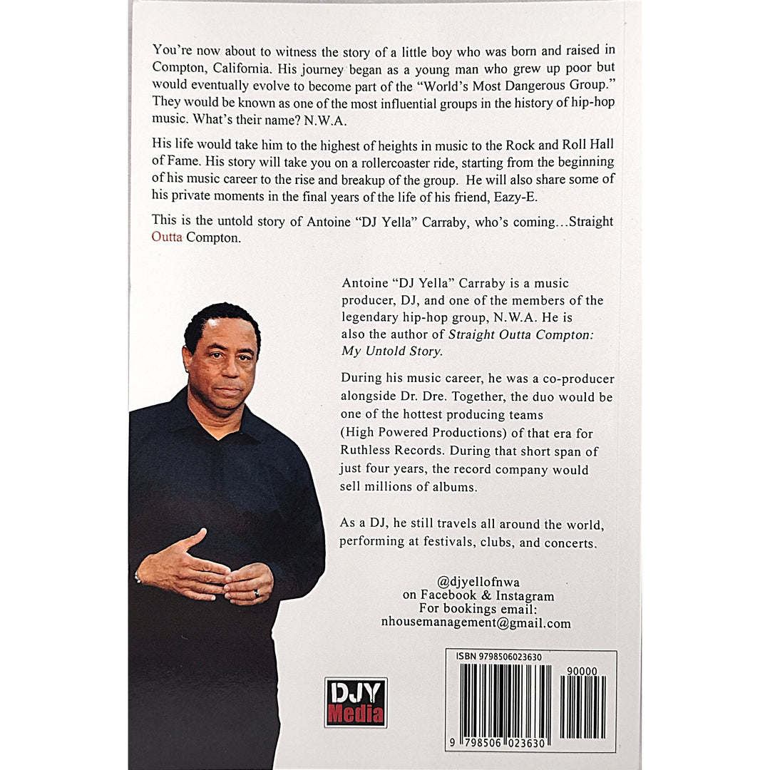 DJ Yella of NWA Signed Straight Outta Compton Paperback First Edition Book Proof Beckett