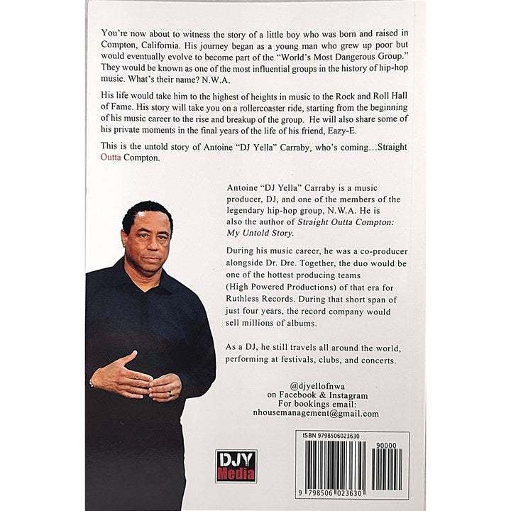 DJ Yella of NWA Signed Straight Outta Compton Paperback First Edition Book Proof Beckett