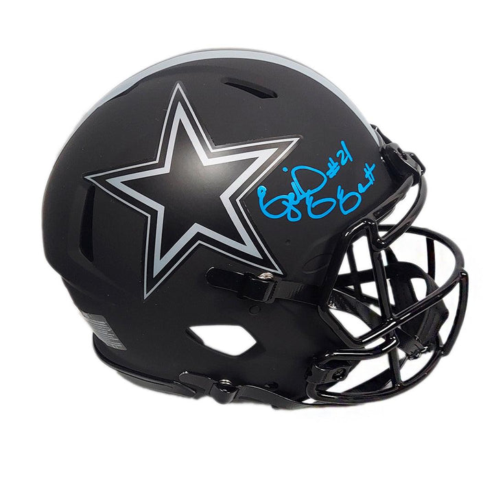 Ezekiel Elliott Signed Dallas Cowboys Authentic Eclipse Speed Full-Size Football Helmet (Beckett)