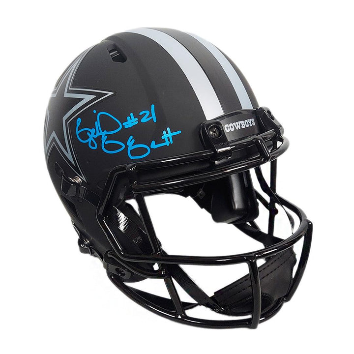 Ezekiel Elliott Signed Dallas Cowboys Authentic Eclipse Speed Full-Size Football Helmet (Beckett)