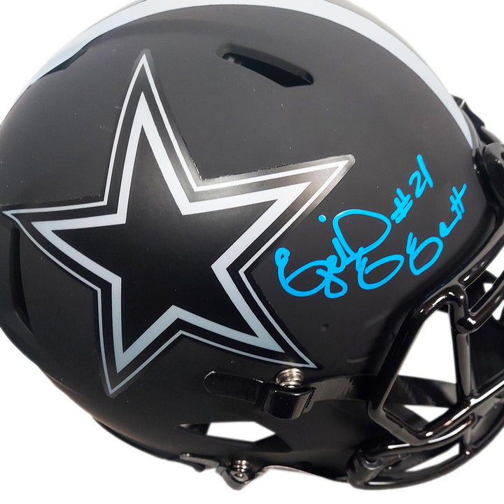 Ezekiel Elliott Signed Dallas Cowboys Authentic Eclipse Speed Full-Size Football Helmet (Beckett)