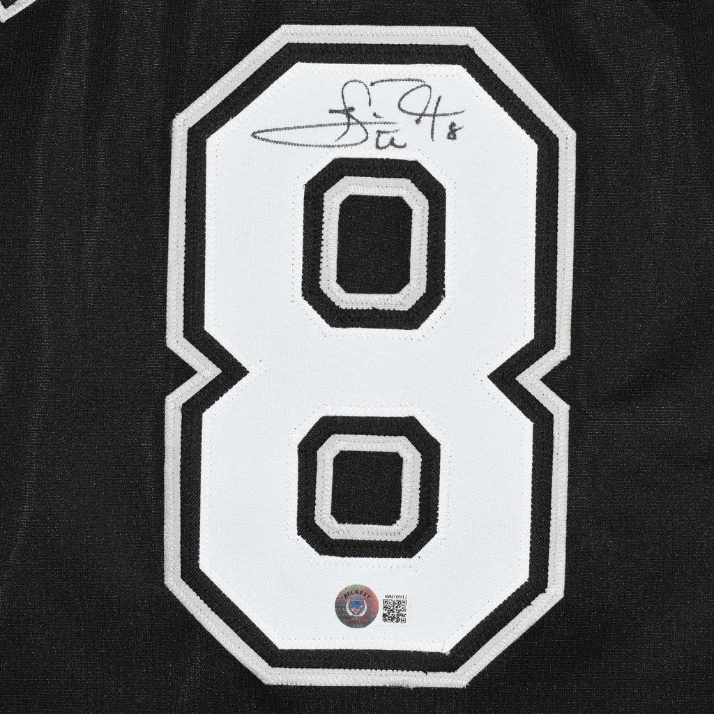 Carl Everett Signed Chicago Black Baseball Jersey (Beckett)