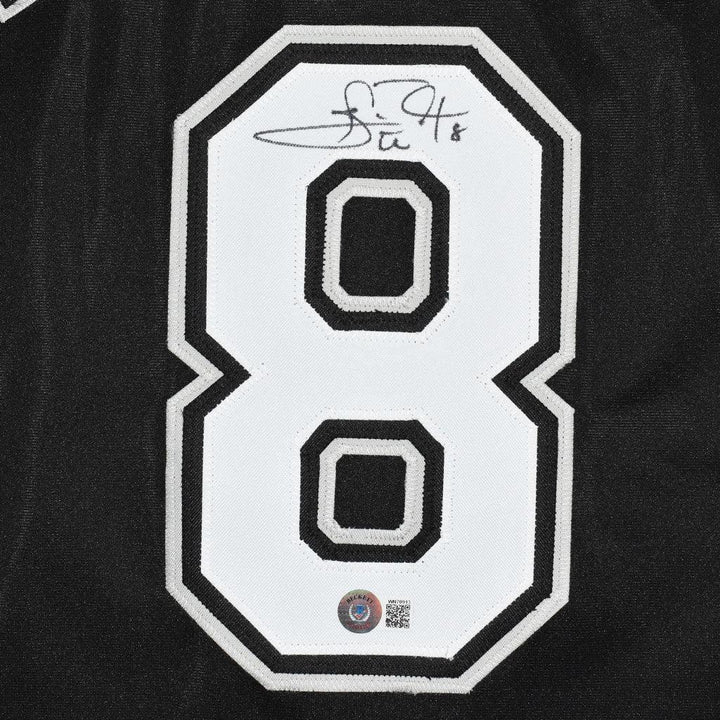 Carl Everett Signed Chicago Black Baseball Jersey (Beckett)