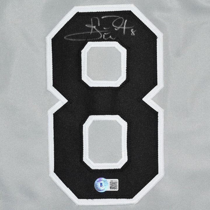 Carl Everett Signed Chicago Grey Baseball Jersey (Beckett)
