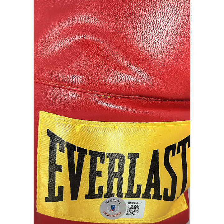 Fernando Vargas Jr Signed Red Everlast Boxing Glove Proof Photo Beckett Authentication
