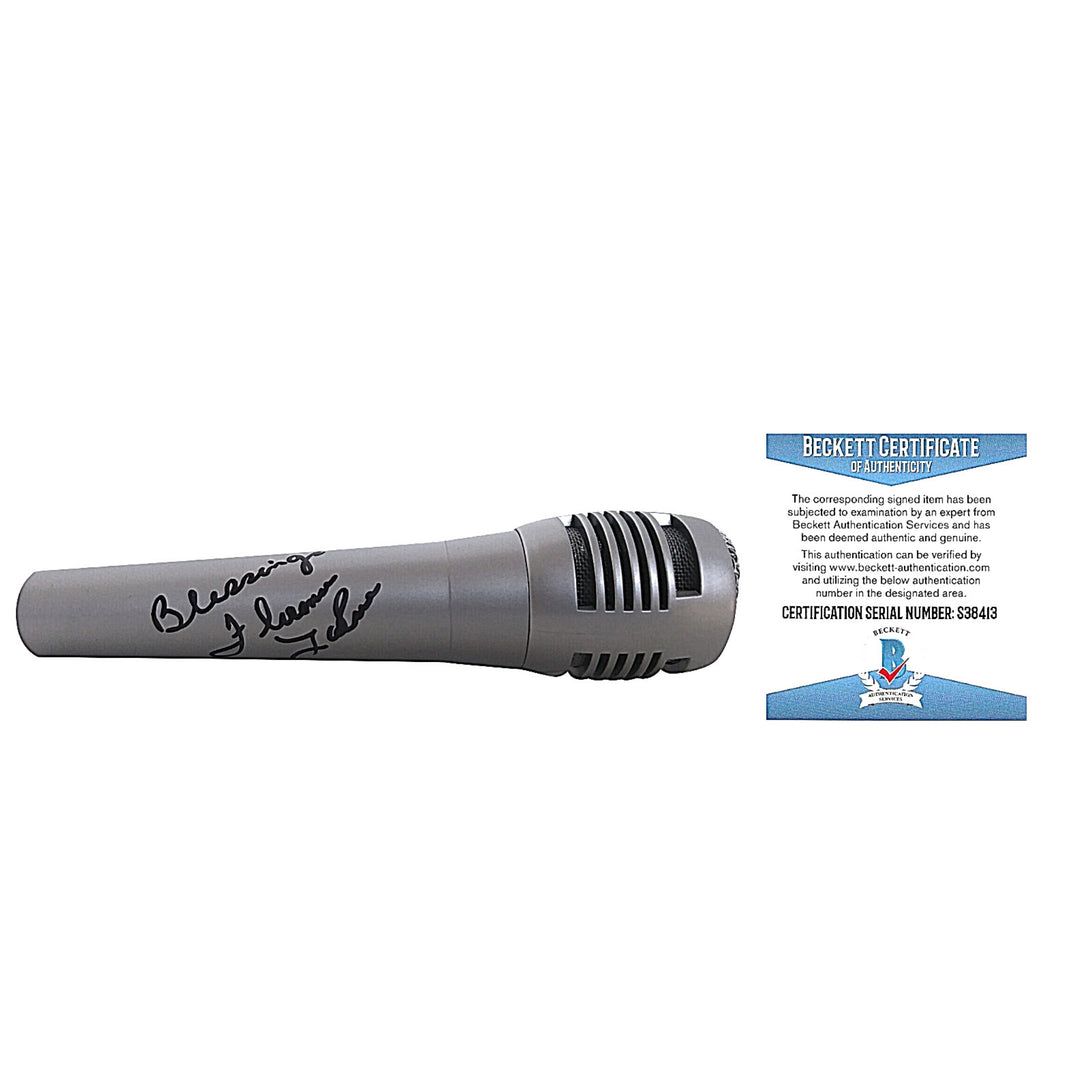 Florence LaRue Signed Pyle Microphone The Fifth Dimension Proof Beckett Authentic COA
