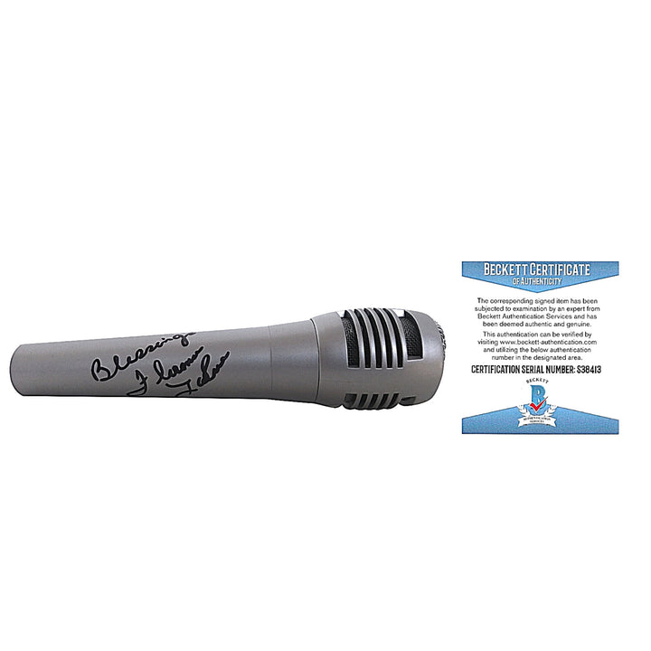 Florence LaRue Signed Pyle Microphone The Fifth Dimension Proof Beckett Authentic COA