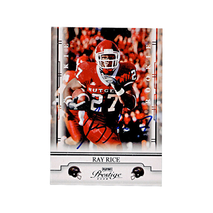 2008 Prestige Playoff Ray Rice Autograph Auto Signed Signature Baltimore Ravens