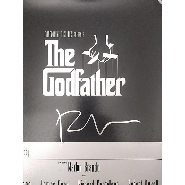 Francis Ford Coppola Signed The Godfather 12x18 Inch Movie Poster Beckett Authentic COA