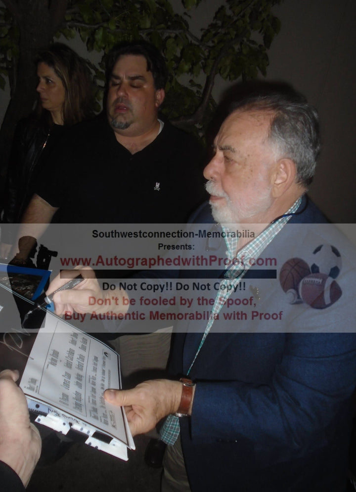 Francis Ford Coppola Signed The Godfather 12x18 Inch Movie Poster Beckett Authentic COA