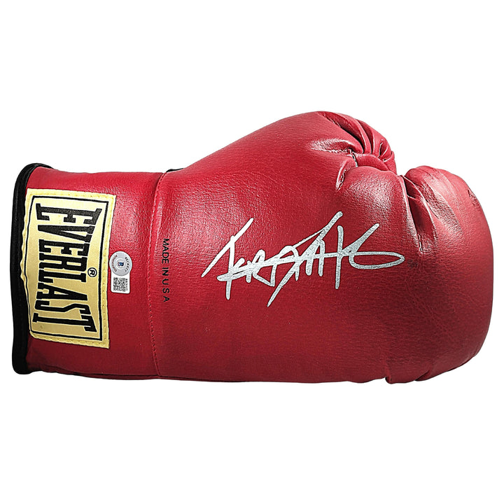 Frank Sanchez Signed Red Everlast Right-Handed Boxing Glove Beckett Authentic Auto COA