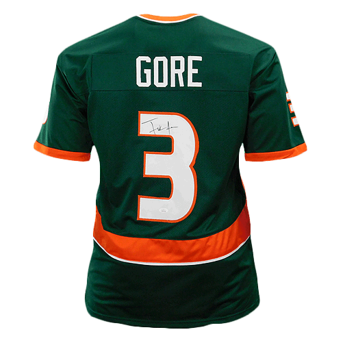 Frank Gore Signed Green College-Edition Jersey (Beckett)