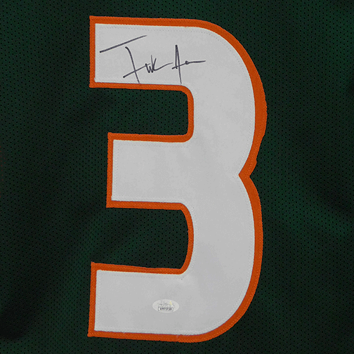 Frank Gore Signed Green College-Edition Jersey (Beckett)
