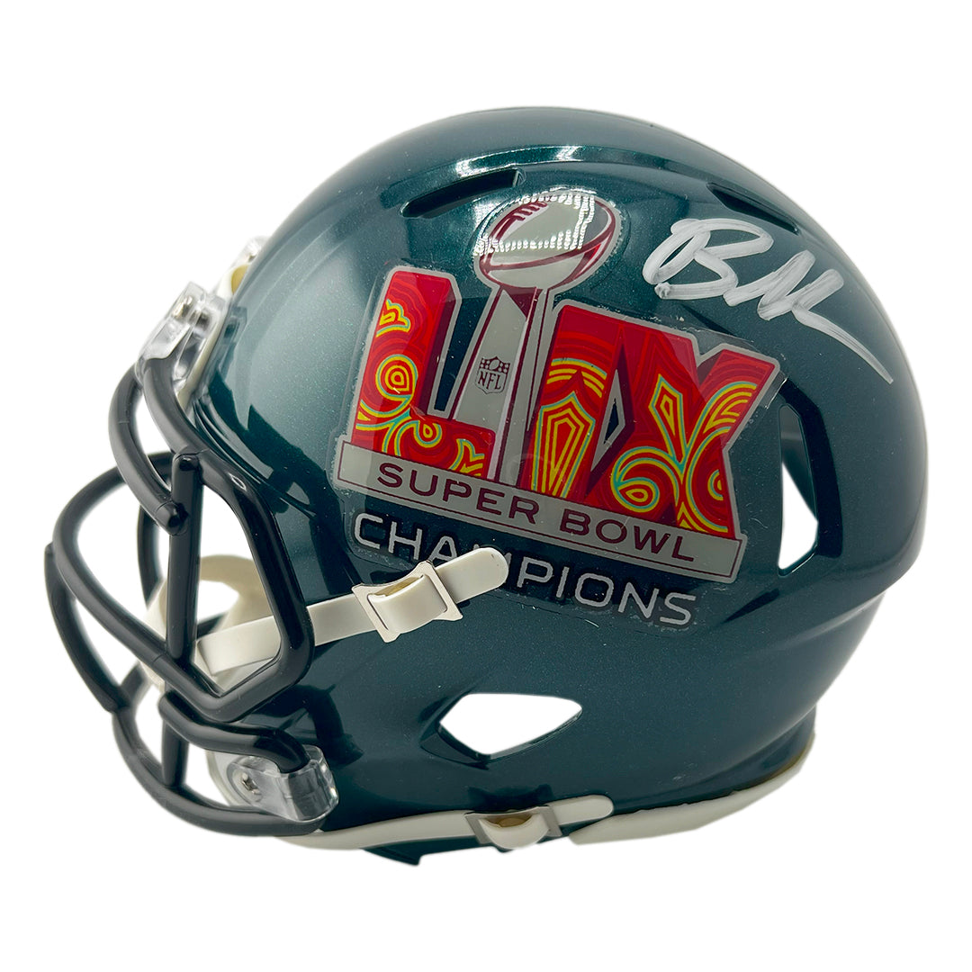 Brandon Graham Signed Super Bowl LIX Champs Speed Mini Football Helmet (Beckett)