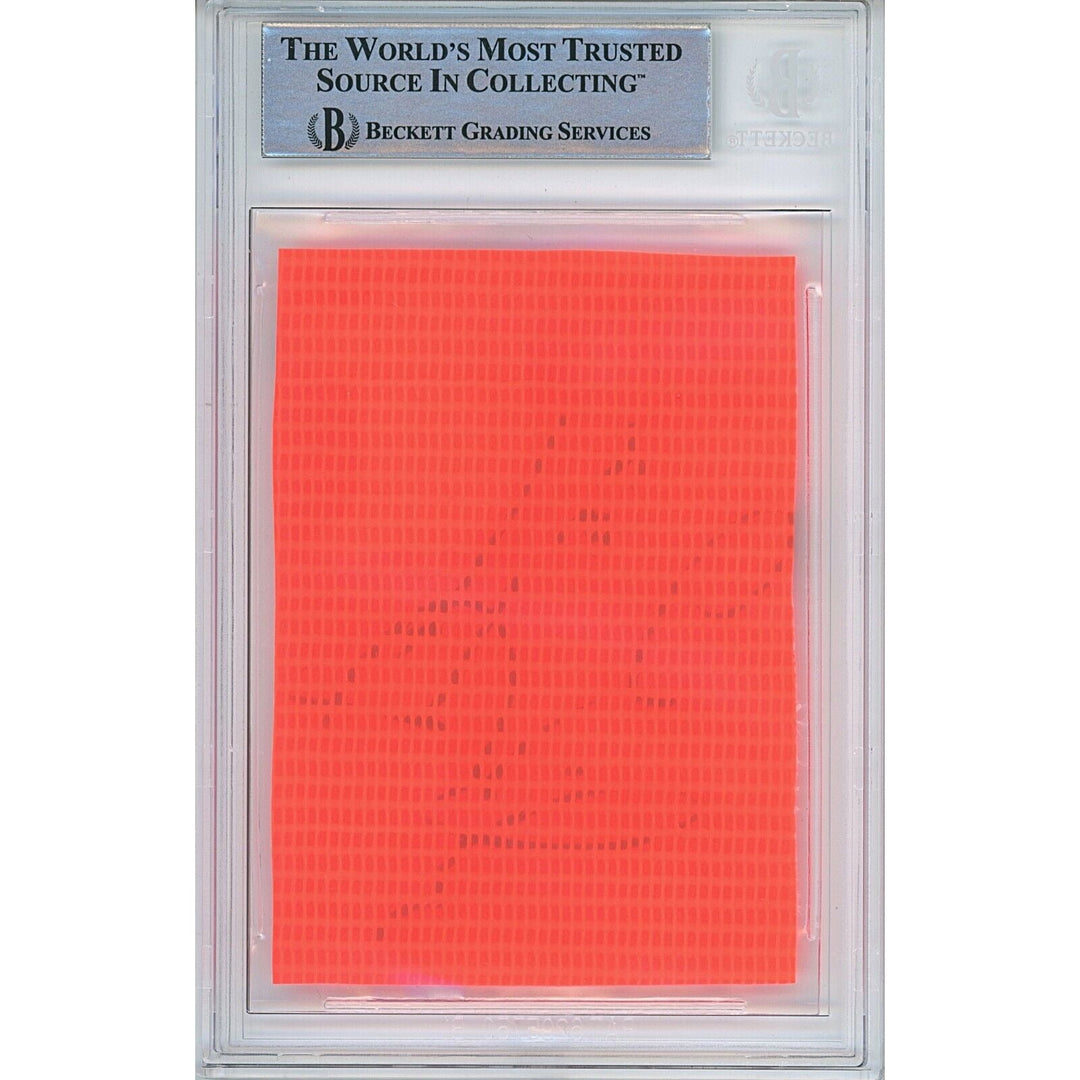 Michael Pittman Tampa Bay Buccaneers Signed Football Pylon Cut Beckett Auth Auto Slab