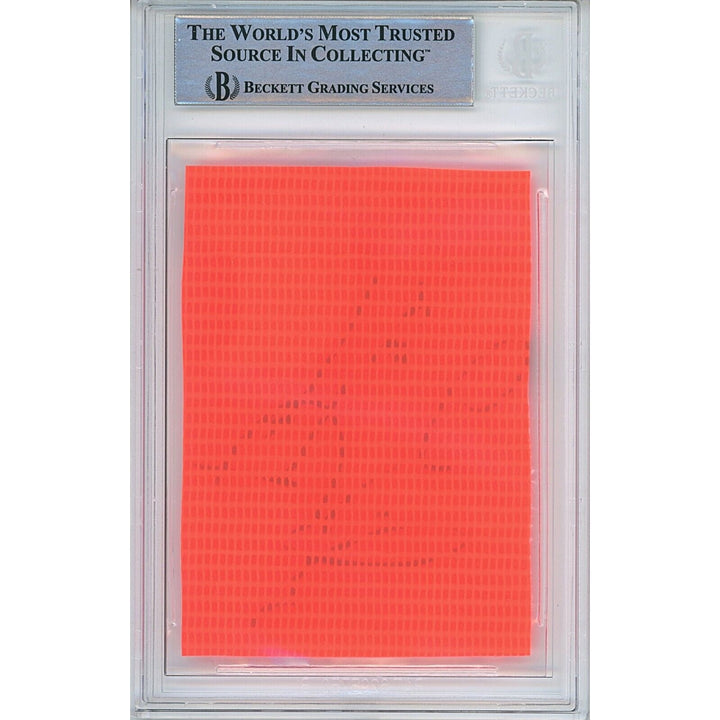 Michael Pittman Tampa Bay Buccaneers Signed Football Pylon Cut Beckett Auth Auto Slab