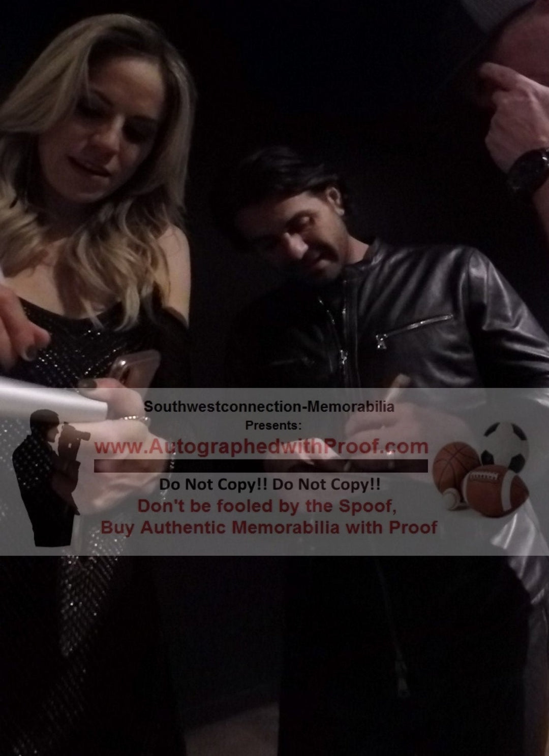 Haley and Michaels Country Music Signed Microphone Proof Photo Beckett Authentic COA