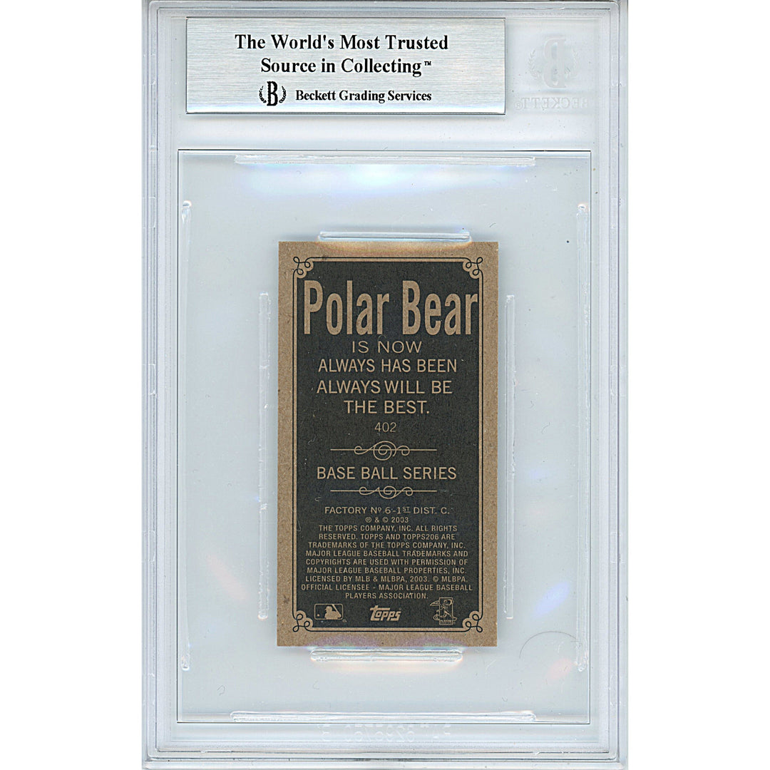 Hee Seop Choi Signed Chicago Cubs 2002 Topps 206 Polar Bear Baseball Card Beckett Slab